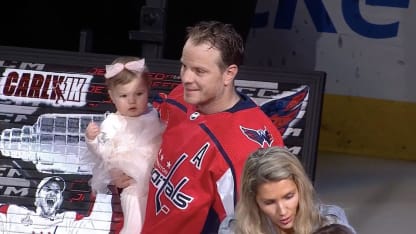 John Carlson 1000th game ceremony