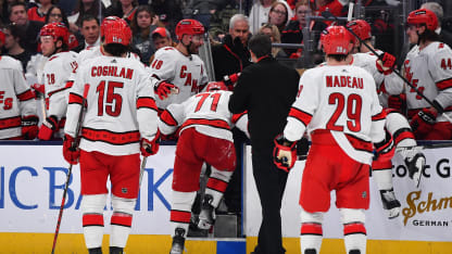 Jesper Fast lämnade Carolina Hurricanes match