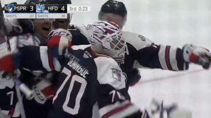 Louis Domingue goalie goal AHL Hartford